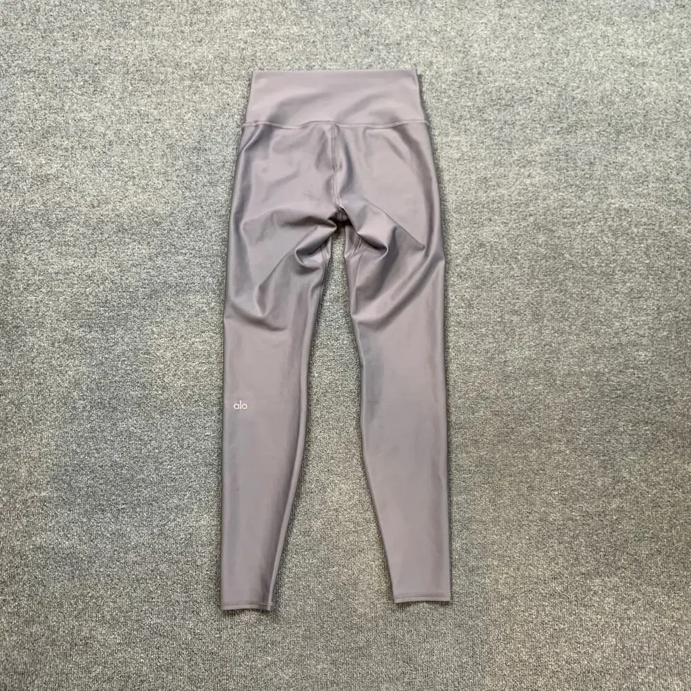 Alo Yoga Leggings Womens S Small Dusty Grapemist High Waist Airlift Ankle Yoga